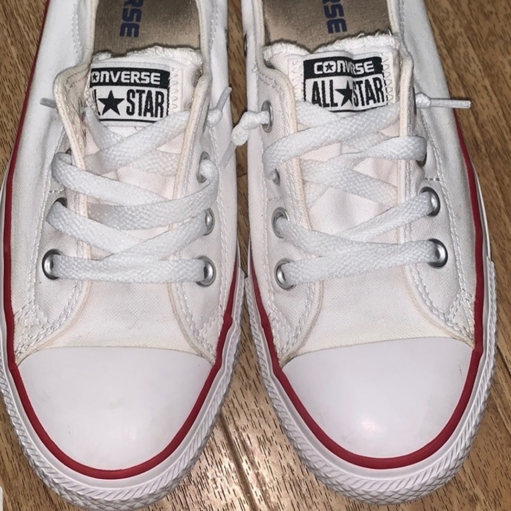 White  Converse Shoreline Sneakers! 8.5